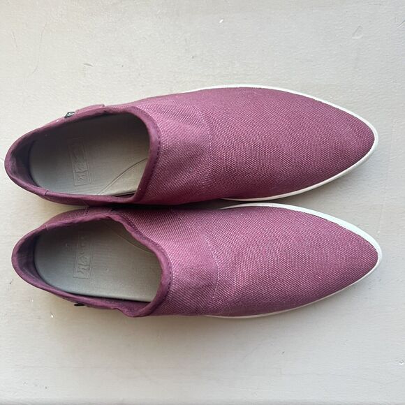 Sanuk Katlash Red Burgundy Fabric Slip On Flat Sneaker Shoes Pointed Toes US 5 - Picture 7 of 16